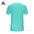 Plain Light Blue Polyester Gym Man Tshirt Opleade